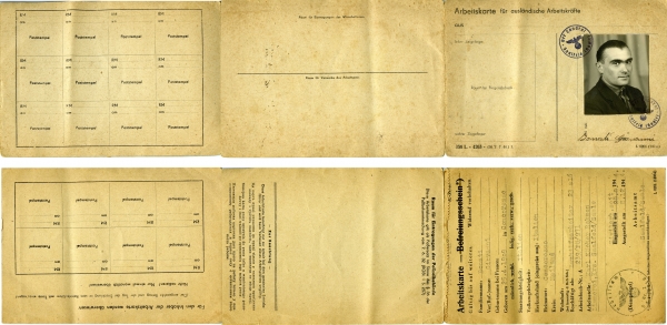 Libretto Di Lavoro Delle Autorita Tedesche Rilasciato A Giovanni Batti Archivio Immagini Archivio Storico Della Citta Di Concorezzo